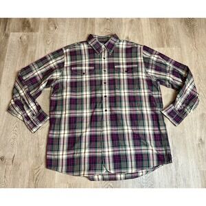 Polo Ralph Lauren Woodsman Workshirt Flannel Shirt Mens Large Plaid